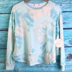 NWT Altar’d State Cropped Tie Dye Long Sleeve Tee $60